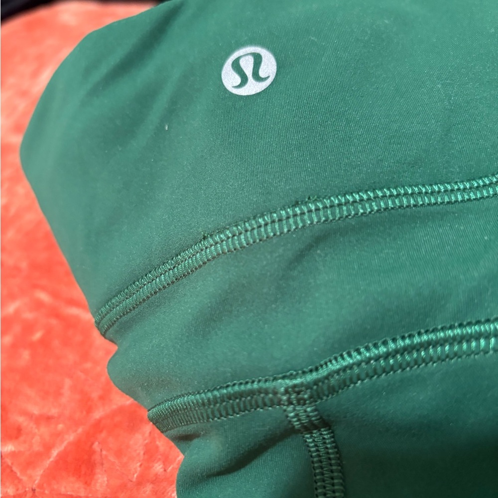 lululemon athletica Deep Green High-Rise Leggings with Side Pockets - Picture 2 of 6